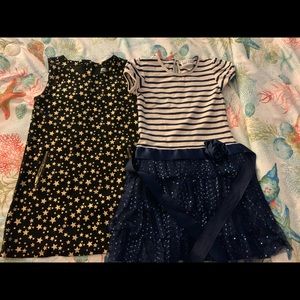 Holiday dresses, kids size 4-6
